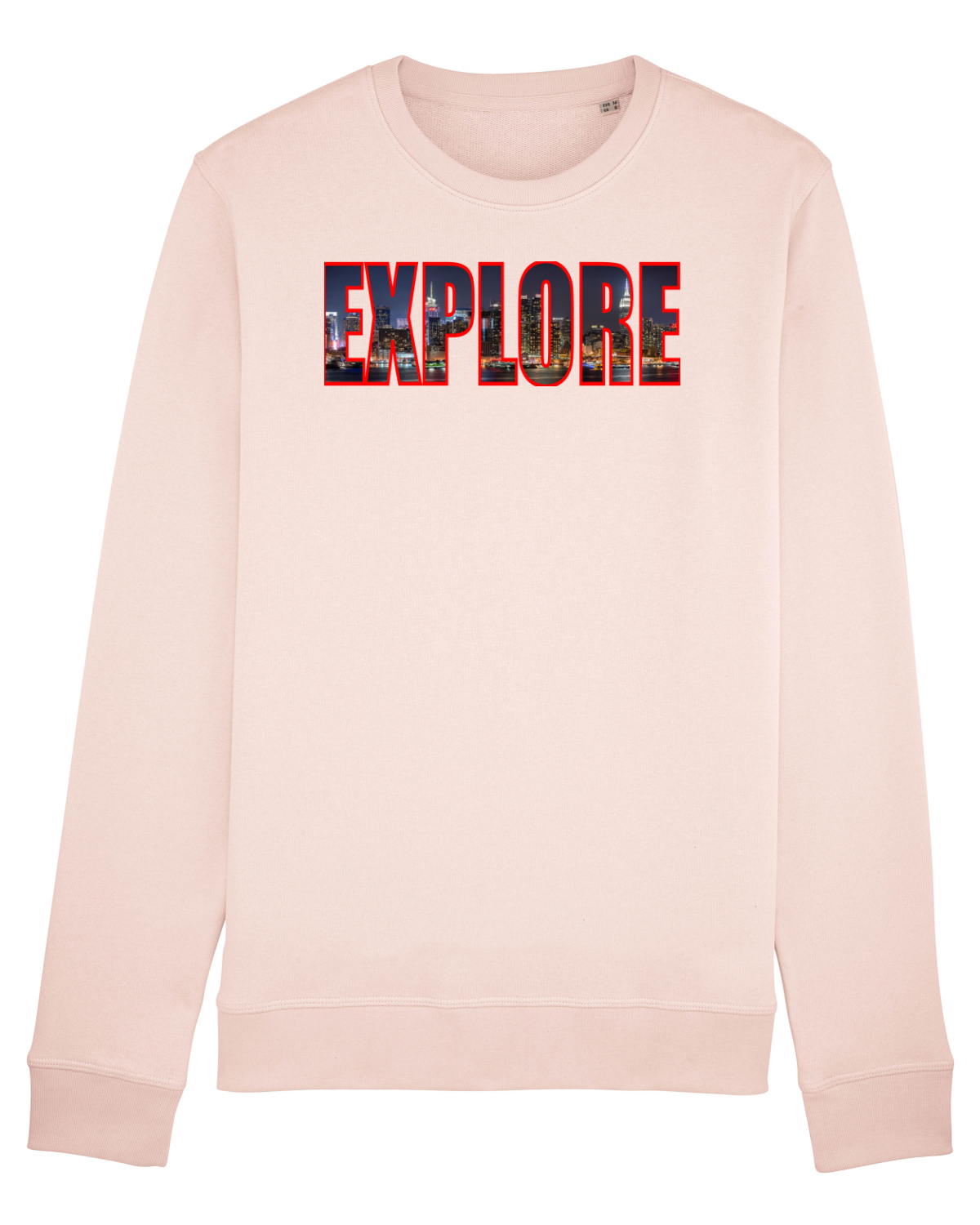 Bluză mânecă lungă Unisex Rise Candy Pink