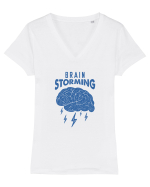 Brain Storming.. Tricou mânecă scurtă guler V Damă Evoker