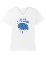 Brain Storming.. Tricou mânecă scurtă guler V Bărbat Presenter