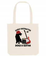 Easily Distracted By Dogs And Guitar Sacoșă textilă
