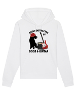 Easily Distracted By Dogs And Guitar Hanorac Unisex Drummer