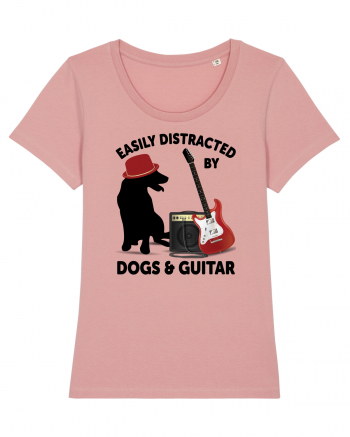 Easily Distracted By Dogs And Guitar Canyon Pink
