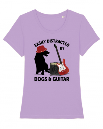 Easily Distracted By Dogs And Guitar Lavender Dawn