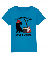 Easily Distracted By Dogs And Guitar Tricou mânecă scurtă  Copii Mini Creator