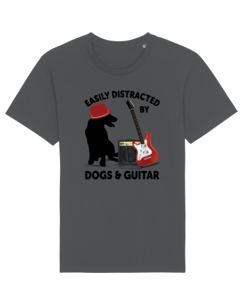 Easily Distracted By Dogs And Guitar Anthracite