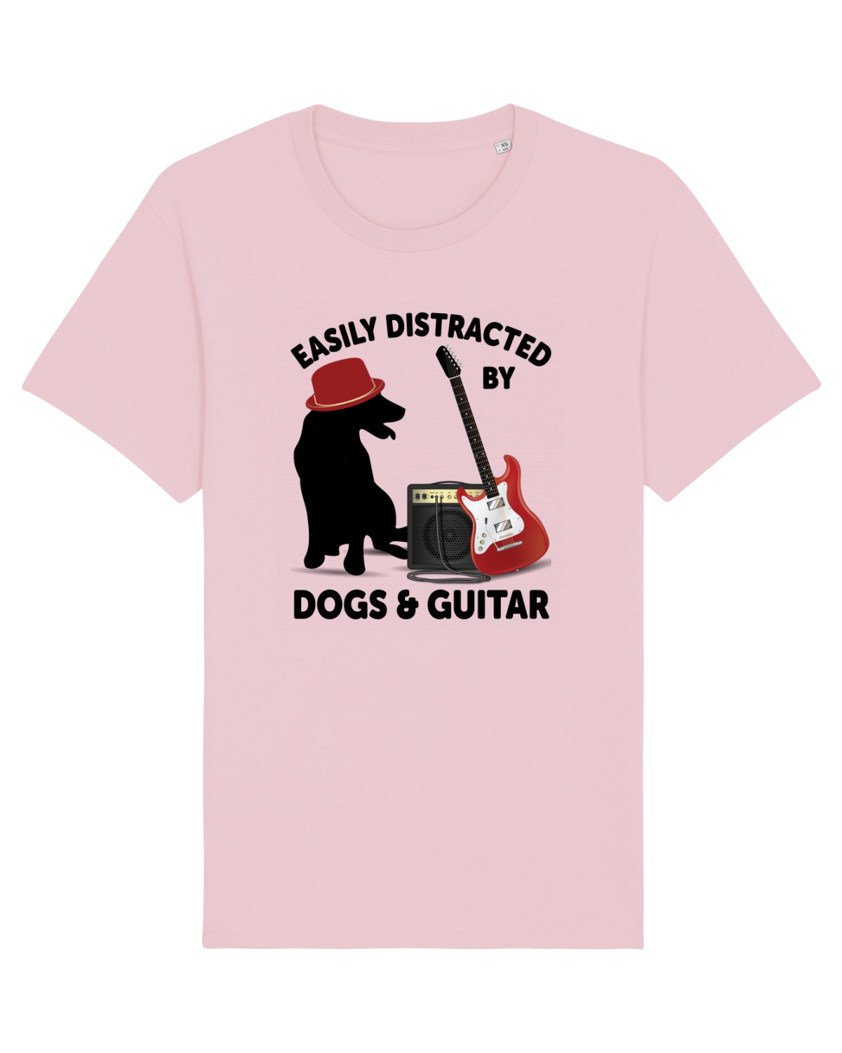 Tricou mânecă scurtă Unisex Rocker Cotton Pink