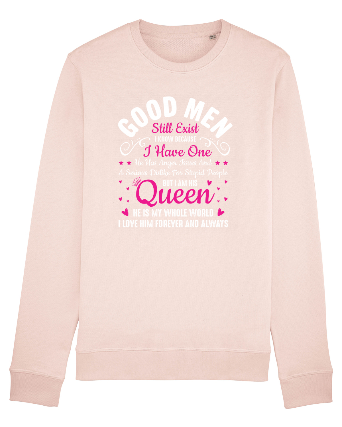 Bluză mânecă lungă Unisex Rise Candy Pink