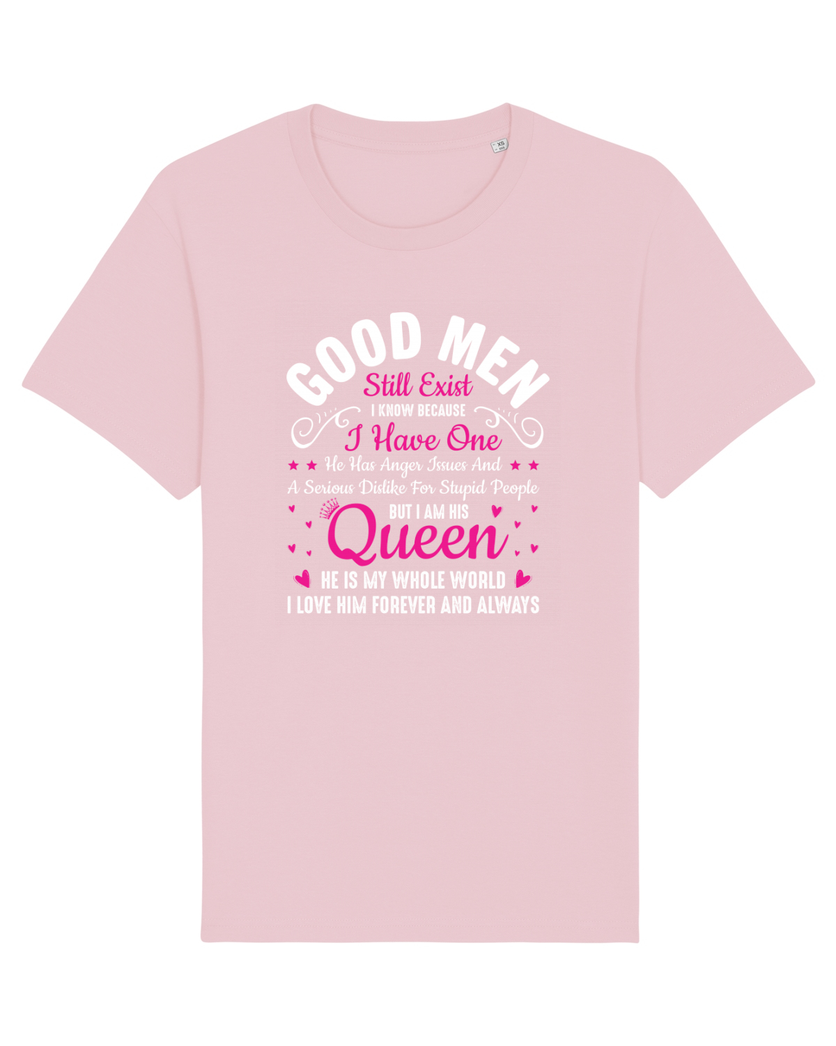 Tricou mânecă scurtă Unisex Rocker Cotton Pink