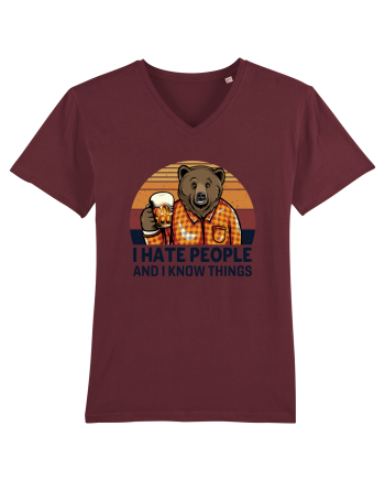 I Hate People And I Know Things Burgundy