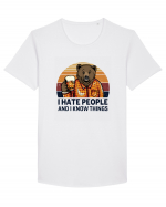 I Hate People And I Know Things Tricou mânecă scurtă guler larg Bărbat Skater