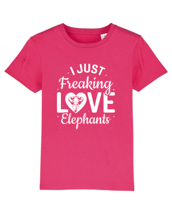 I Just Freaking Love Elephants Raspberry