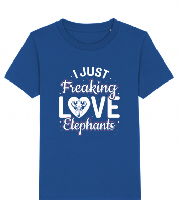 I Just Freaking Love Elephants Majorelle Blue