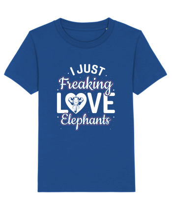 I Just Freaking Love Elephants Majorelle Blue