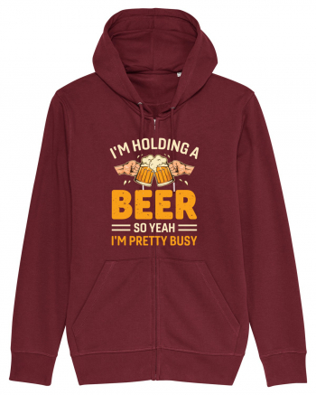 I'm Holding A Beer Burgundy