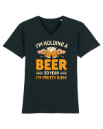 I'm Holding A Beer Tricou mânecă scurtă guler V Bărbat Presenter