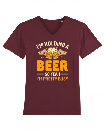 I'm Holding A Beer Burgundy