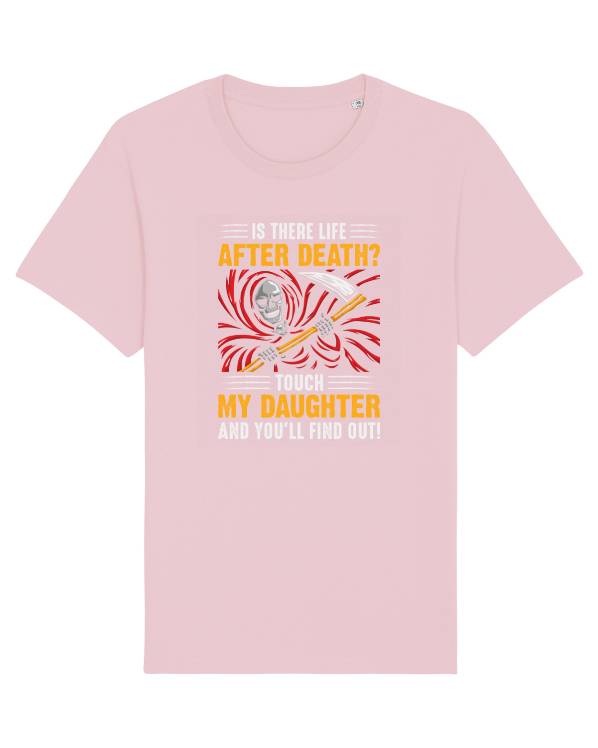 Tricou mânecă scurtă Unisex Rocker Cotton Pink