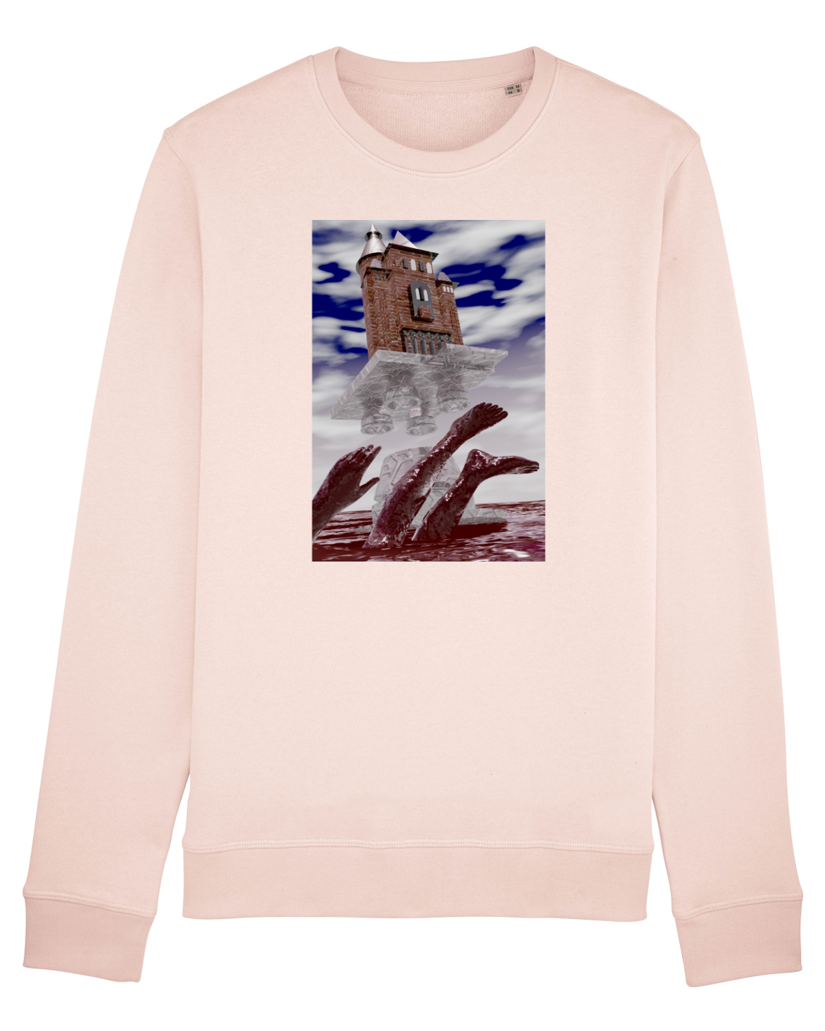 Bluză mânecă lungă Unisex Rise Candy Pink