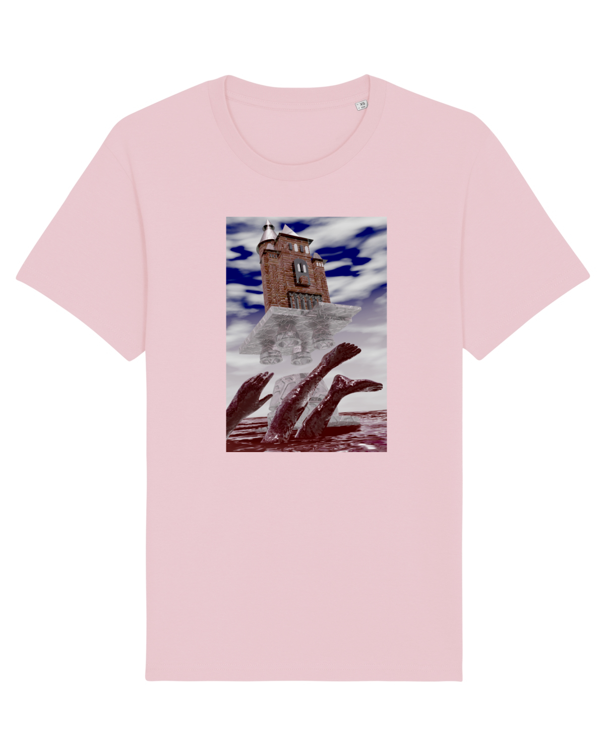Tricou mânecă scurtă Unisex Rocker Cotton Pink