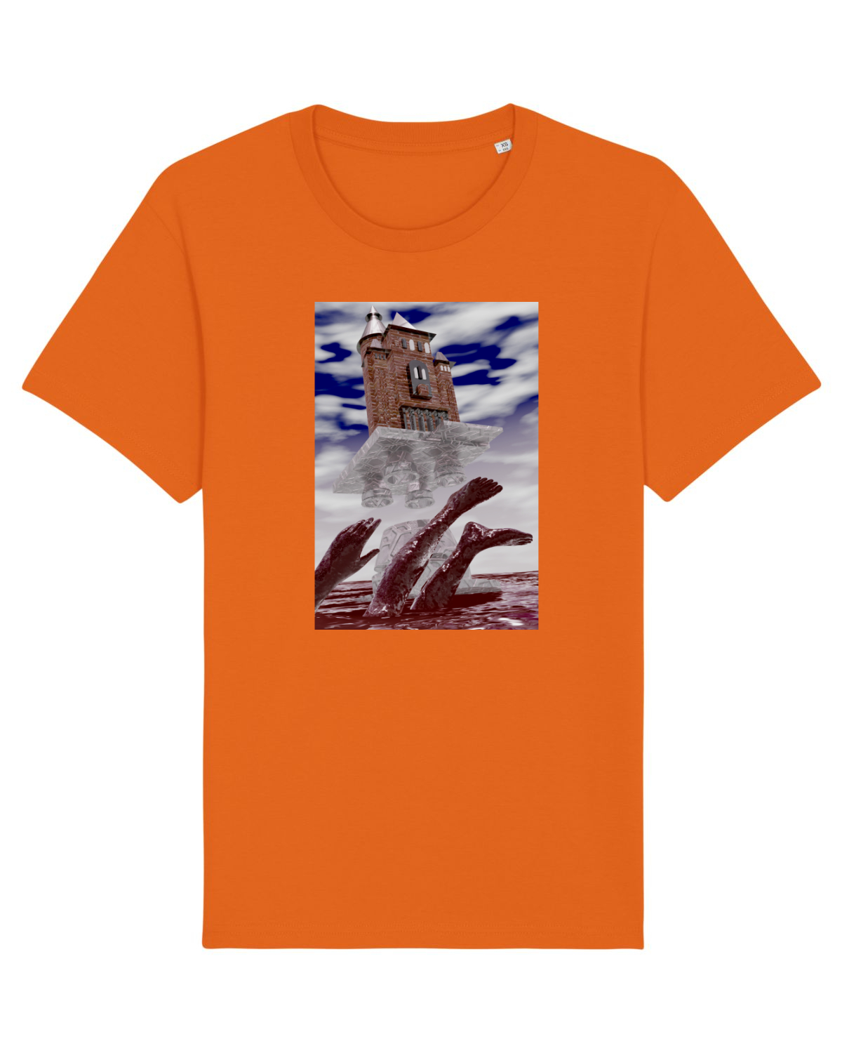 Tricou mânecă scurtă Unisex Rocker Bright Orange