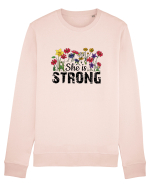 She Is Strong Bluză mânecă lungă Unisex Rise