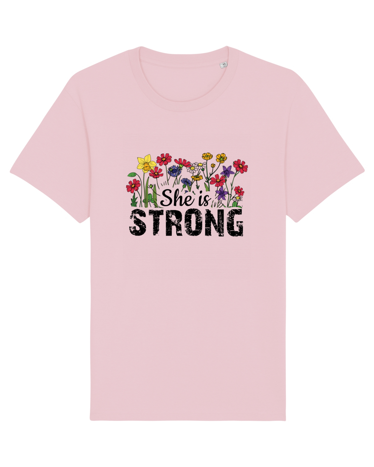 Tricou mânecă scurtă Unisex Rocker Cotton Pink