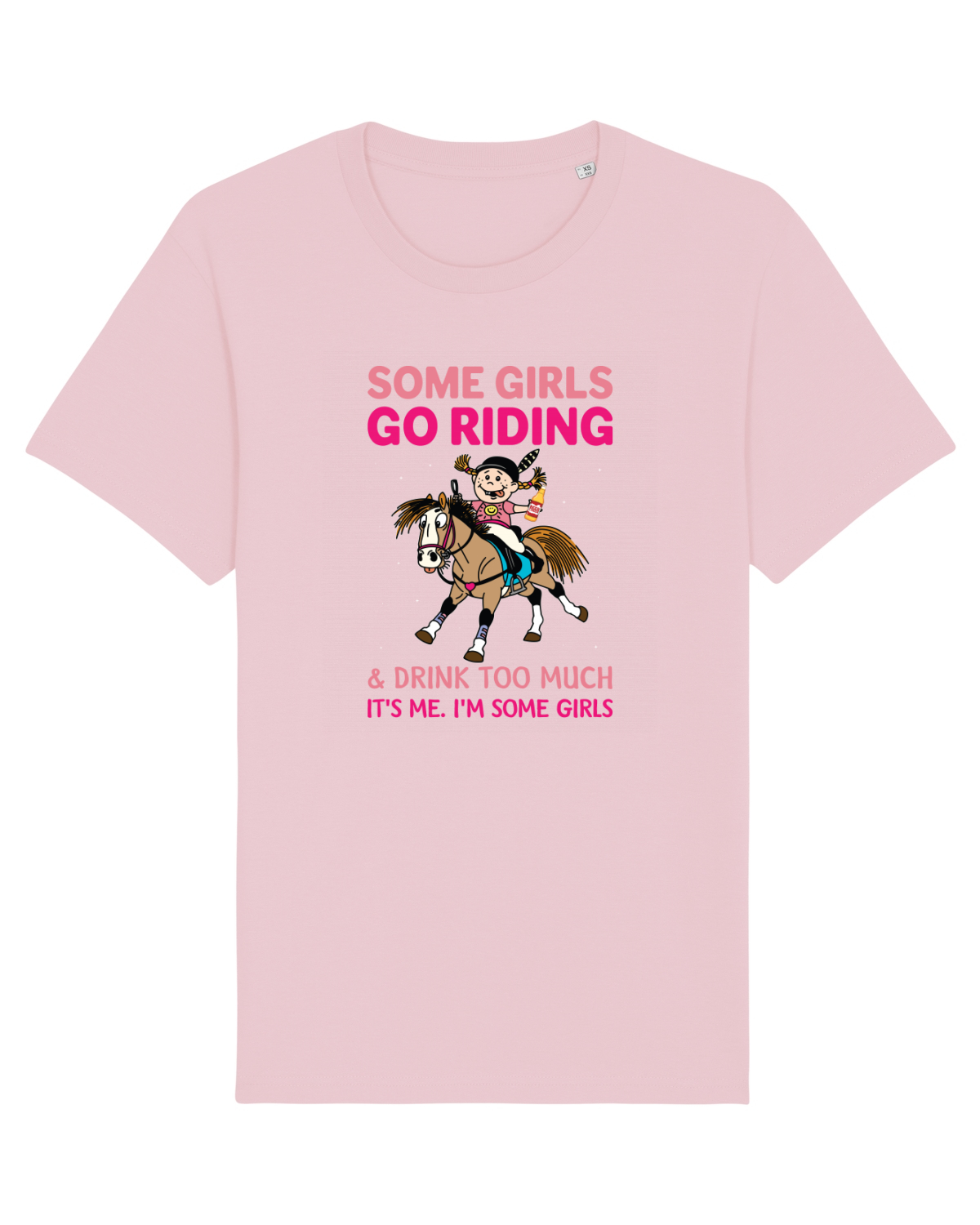 Tricou mânecă scurtă Unisex Rocker Cotton Pink