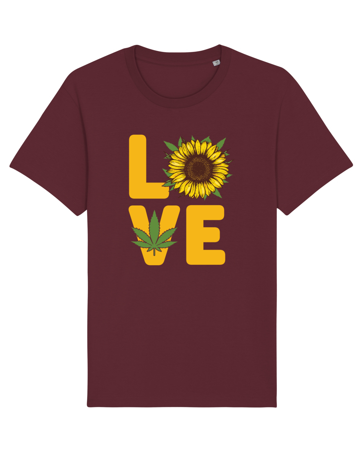 Tricou mânecă scurtă Unisex Rocker Burgundy
