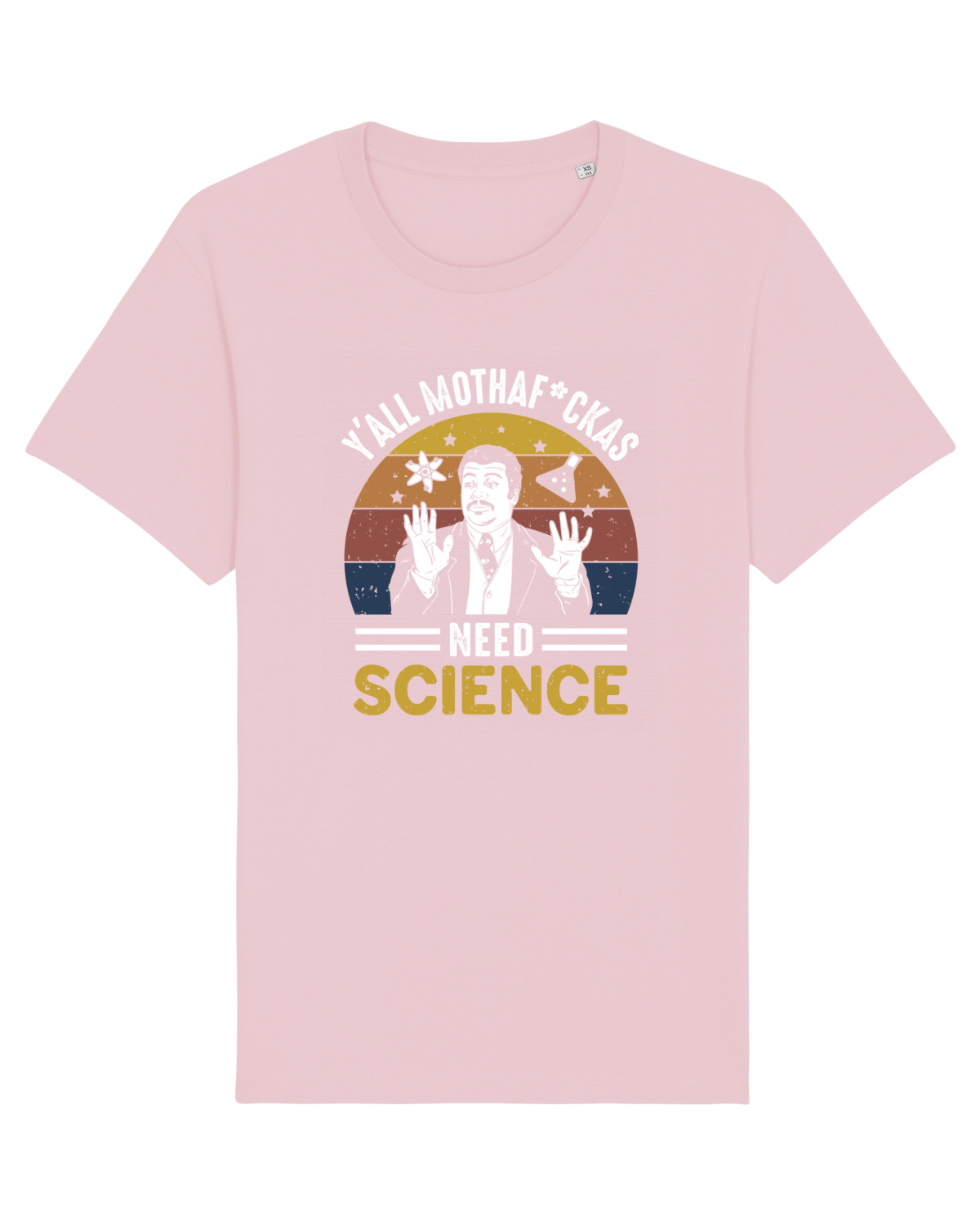 Tricou mânecă scurtă Unisex Rocker Cotton Pink