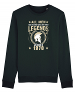 All Men Are Equal Legends Are Born In 1970 Bluză mânecă lungă Unisex Rise