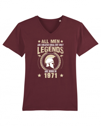 All Men Are Equal Legends Are Born In 1971 Burgundy