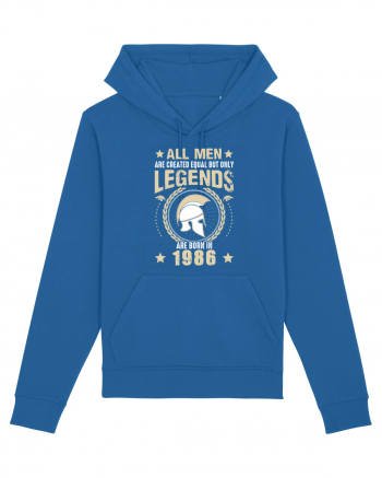 All Men Are Equal Legends Are Born In 1986 Royal Blue