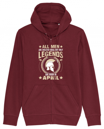 All Men Are Equal Legends Are Born In April Burgundy