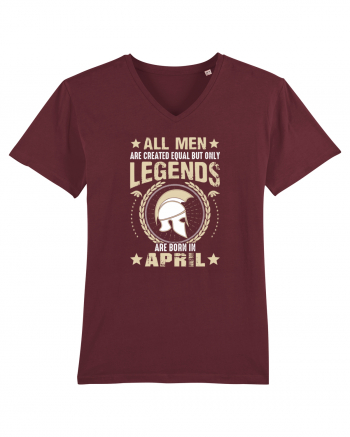 All Men Are Equal Legends Are Born In April Burgundy