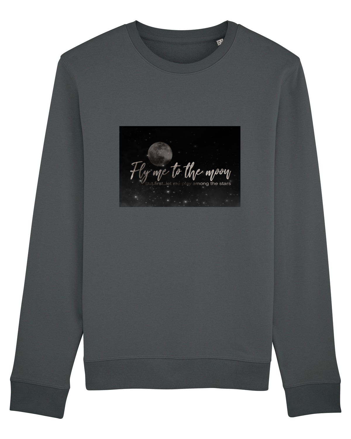 Bluză mânecă lungă Unisex Rise Anthracite