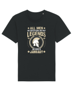 All Men Are Equal Legends Are Born In January Tricou mânecă scurtă Unisex Rocker