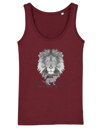 Lion - It's time to roar Burgundy