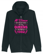All Women Are Equal Queens Are Born In 1982 Hanorac cu fermoar Unisex Connector