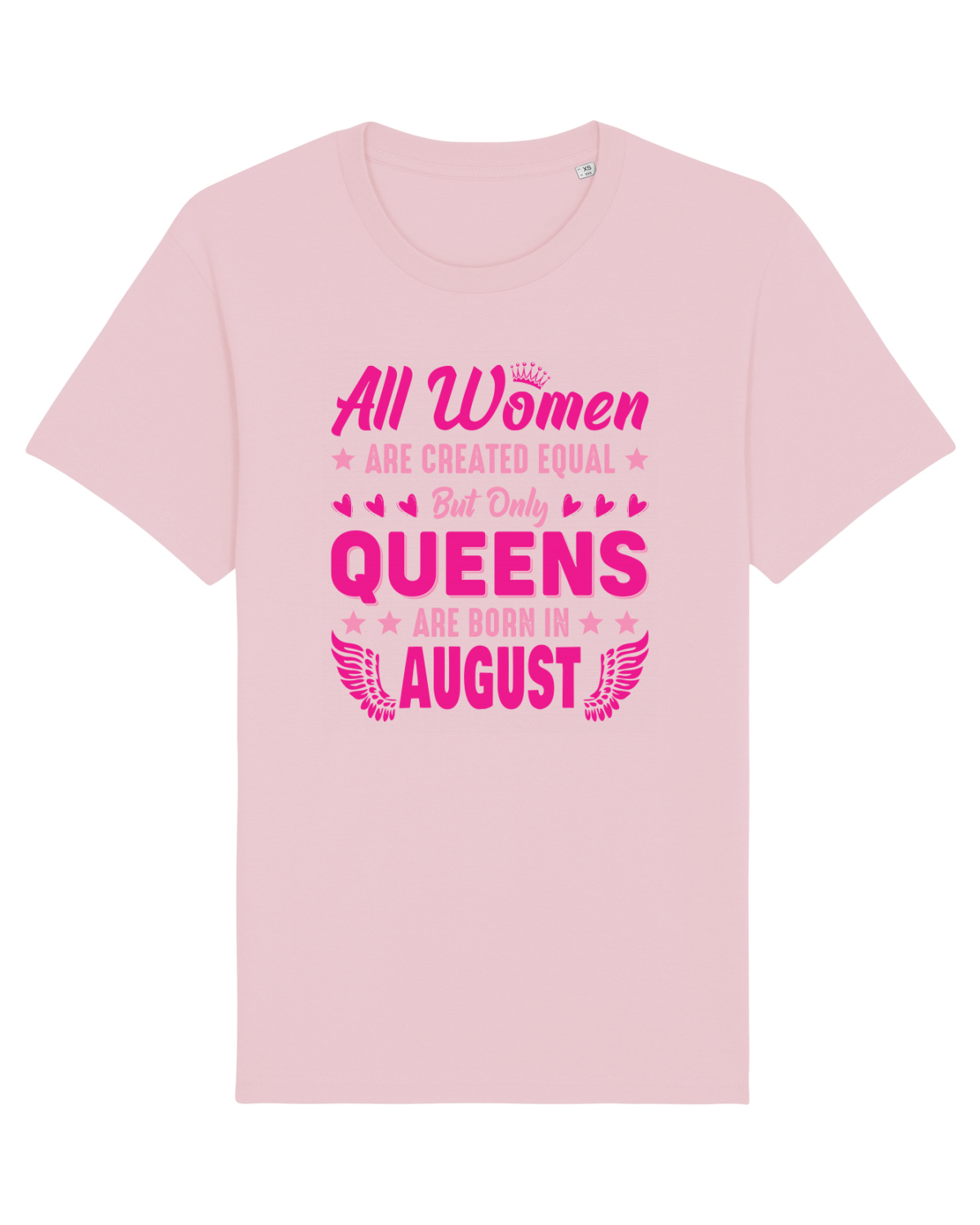 Tricou mânecă scurtă Unisex Rocker Cotton Pink