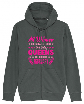 All Women Are Equal Queens Are Born In February Anthracite