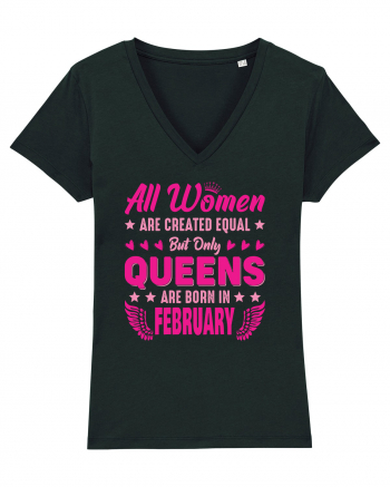 All Women Are Equal Queens Are Born In February Black