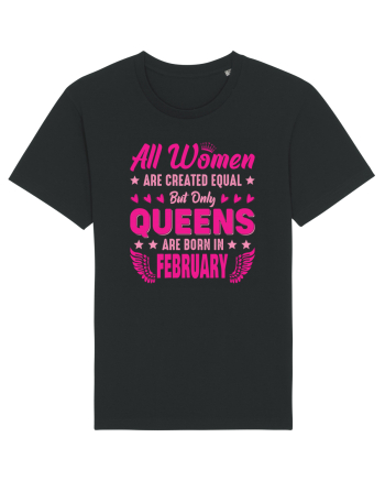 All Women Are Equal Queens Are Born In February Black