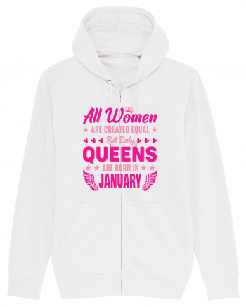 All Women Are Equal Queens Are Born In January White