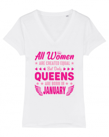 All Women Are Equal Queens Are Born In January White