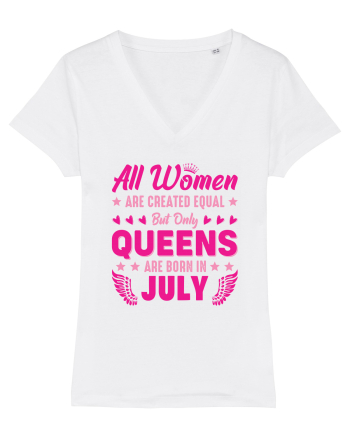 All Women Are Equal Queens Are Born In July White