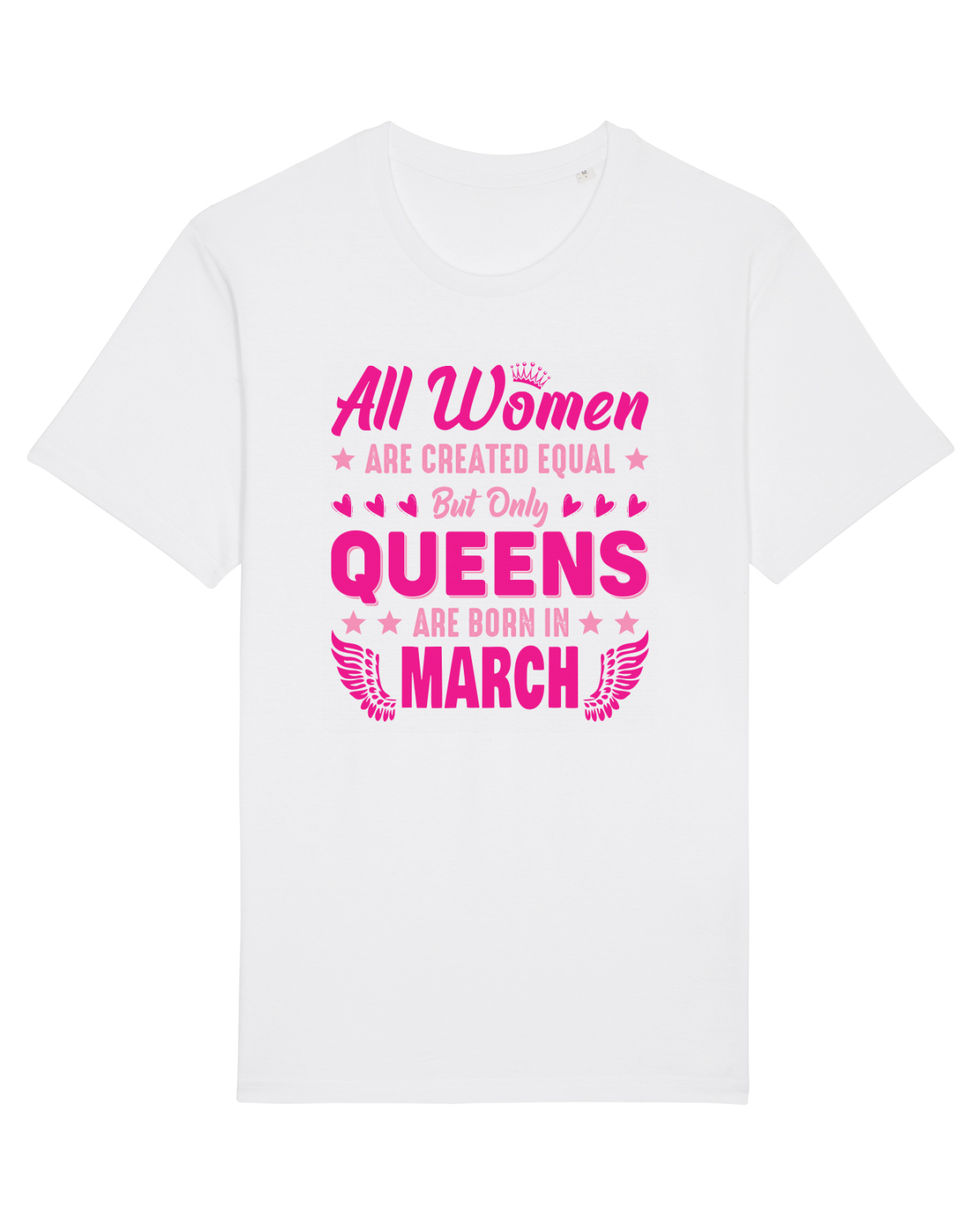 Tricou mânecă scurtă Unisex Rocker White