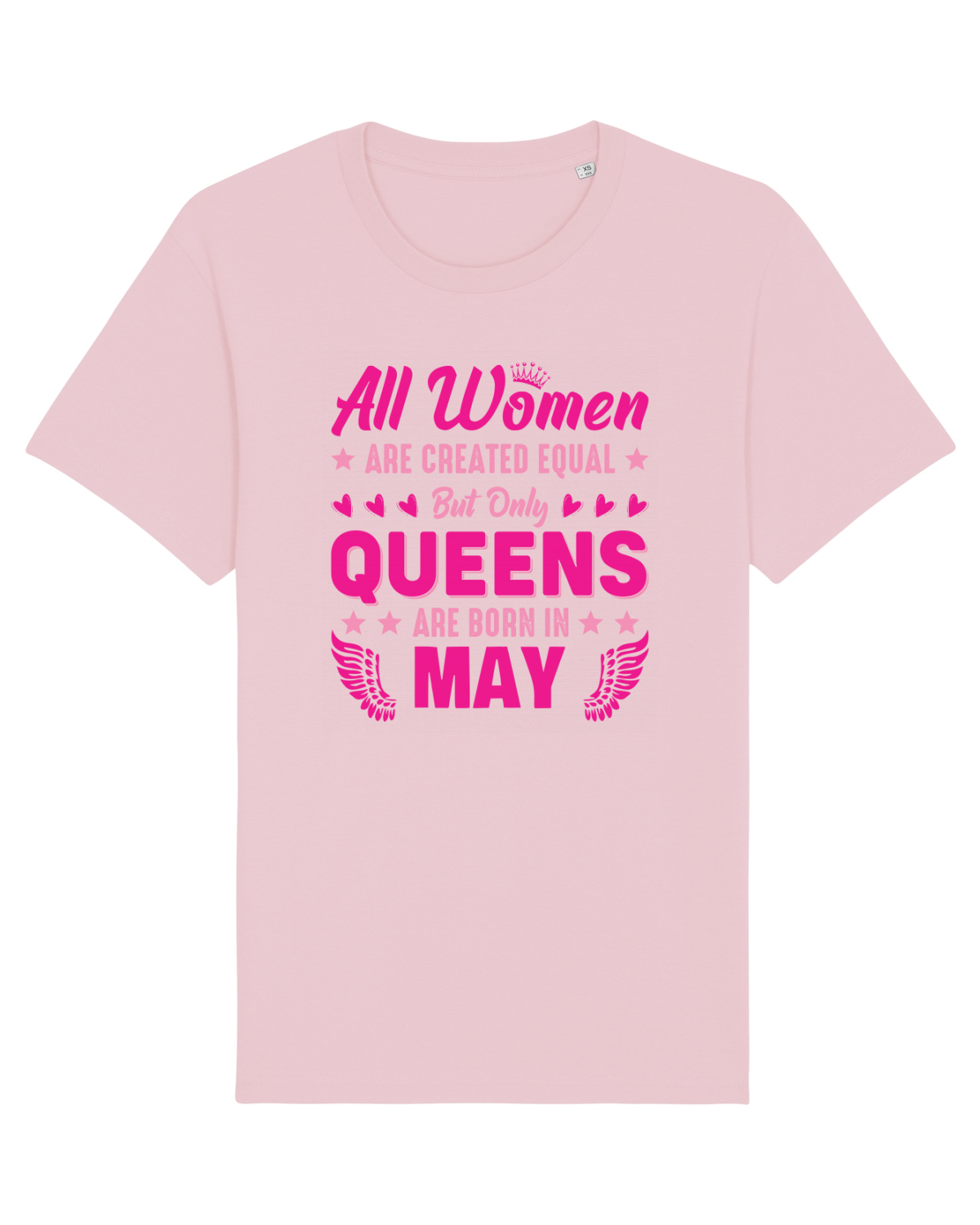 Tricou mânecă scurtă Unisex Rocker Cotton Pink