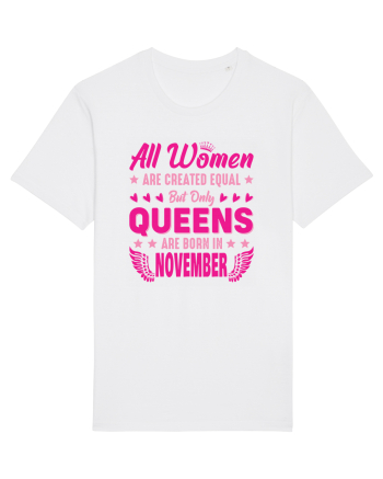 All Women Are Equal Queens Are Born In November White