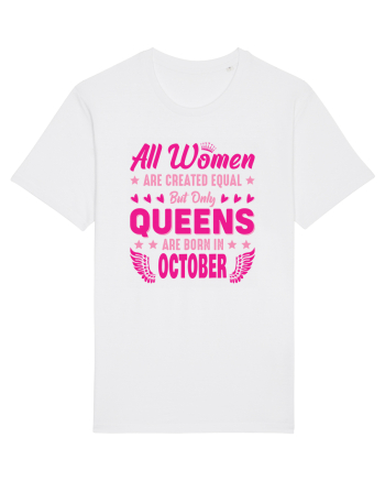 All Women Are Equal Queens Are Born In October White
