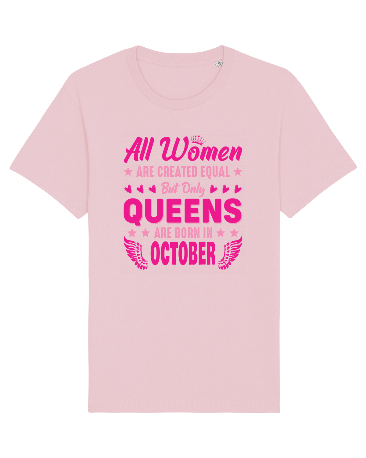 Tricou mânecă scurtă Unisex Rocker Cotton Pink